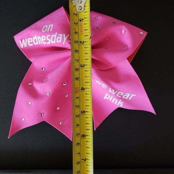 Two Large Cheerleading Bows Meangirls Bling - Picture 6 of 9